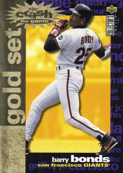 1995 Collector's Choice - You Crash the Game Gold Exchange #CR3 Barry Bonds Front