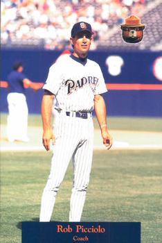 1992 San Diego Padres Smokey #NNO Rob Picciolo Front