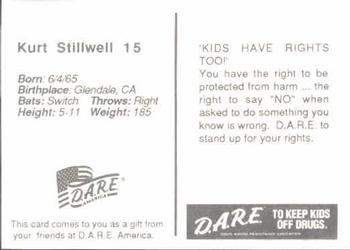 1992 San Diego Padres Police #NNO Kurt Stillwell Back