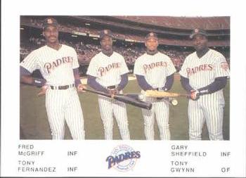 1992 San Diego Padres Police #NNO Padres All-Stars Front
