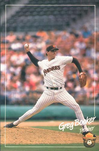 1988 San Diego Padres Smokey #NNO Greg Booker Front