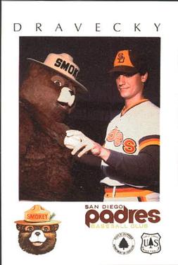 1984 San Diego Padres Smokey #NNO Dave Dravecky Front