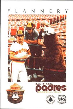 1984 San Diego Padres Smokey #NNO Tim Flannery Front