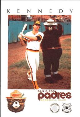 1984 San Diego Padres Smokey #NNO Terry Kennedy Front