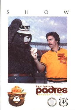 1984 San Diego Padres Smokey #NNO Eric Show Front