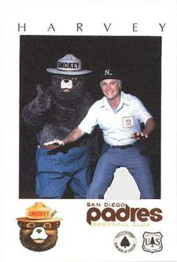 1984 San Diego Padres Smokey #NNO Doug Harvey Front
