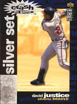 1995 Collector's Choice - You Crash the Game Silver Exchange #CR10 David Justice Front