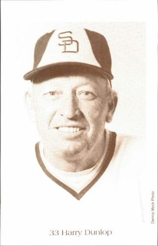 1984 Dennis Mock San Diego Padres Postcards #NNO Harry Dunlop Front