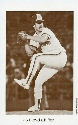 1984 Dennis Mock San Diego Padres Postcards #NNO Floyd Chiffer Front