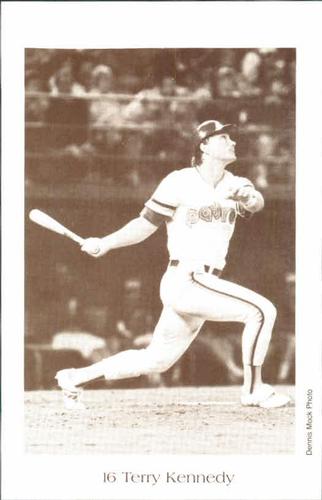 1984 Dennis Mock San Diego Padres Postcards #NNO Terry Kennedy Front