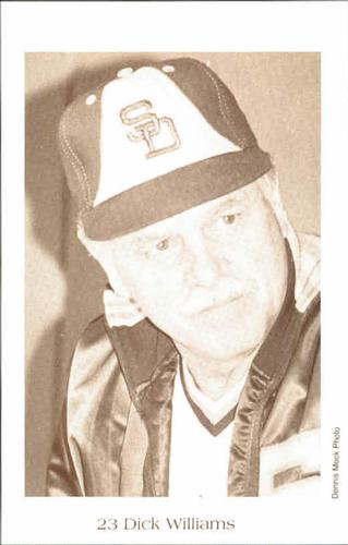 1984 Dennis Mock San Diego Padres Postcards #NNO Dick Williams Front