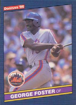 1986 Donruss #116 George Foster Front