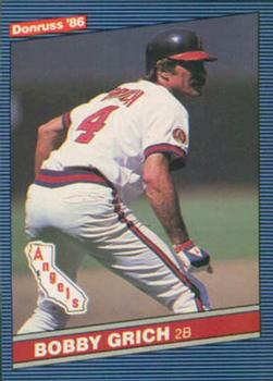 1986 Donruss #207 Bobby Grich Front