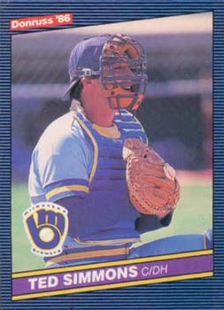1986 Donruss #292 Ted Simmons Front