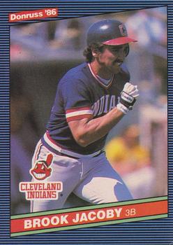 1986 Donruss #154 Brook Jacoby Front