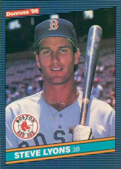 1986 Donruss #579 Steve Lyons Front