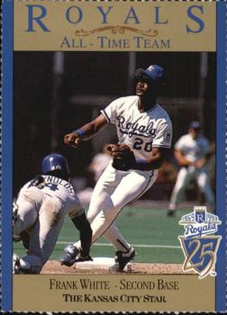 1993 Kansas City Star Royals All-Time Team #NNO Frank White Front