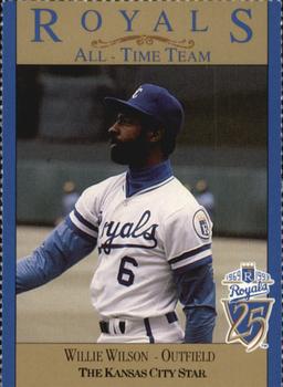 1993 Kansas City Star Royals All-Time Team #NNO Willie Wilson Front