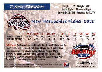2011 Grandstand Eastern League All-Stars Eastern Division #NNO Zach Stewart Back