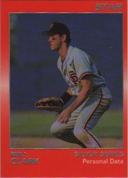 1988 Star Silver #72 Will Clark Front