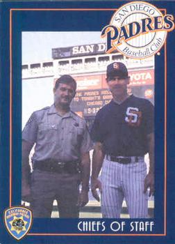 1995 San Diego Padres Police #16 Bruce Bochy / Don Watkins Front
