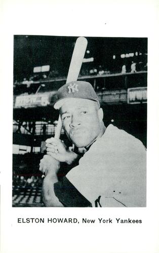 1965 Jay Publishing New York Yankees Postcards #10 Elston Howard Front