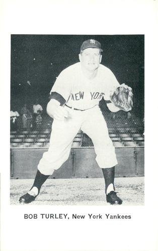 1965 Jay Publishing New York Yankees Postcards #25 Bob Turley Front