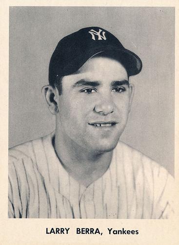 1956 Jay Publishing World Series New York Yankees 5x7 Photos #NNO Larry Berra Front