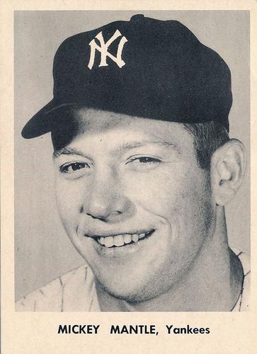 1956 Jay Publishing World Series New York Yankees 5x7 Photos #NNO Mickey Mantle Front