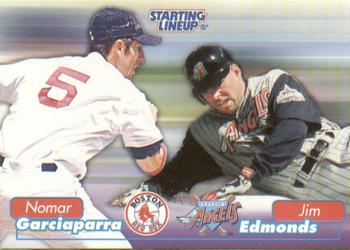 1999 Hasbro Starting Lineup Cards Freeze Frame One on One #557444.0000 Nomar Garciaparra / Jim Edmonds Front