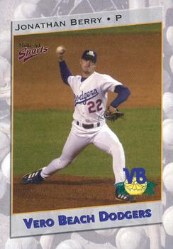 2001 Multi-Ad Vero Beach Dodgers #1 Jonathan Berry Front