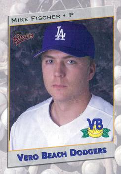 2001 Multi-Ad Vero Beach Dodgers #3 Mike Fischer Front