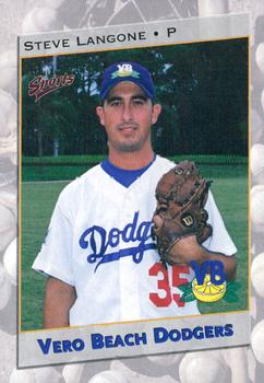 2001 Multi-Ad Vero Beach Dodgers #6 Steve Langone Front