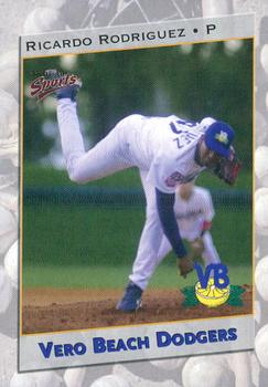 2001 Multi-Ad Vero Beach Dodgers #12 Ricardo Rodriguez Front