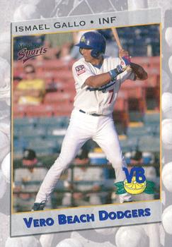 2001 Multi-Ad Vero Beach Dodgers #19 Ismael Gallo Front