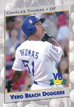 2001 Multi-Ad Vero Beach Dodgers #28 Charles Thomas Front