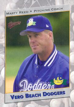 2001 Multi-Ad Vero Beach Dodgers #30 Marty Reed Front