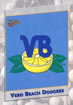 2001 Multi-Ad Vero Beach Dodgers #35 Cover Card Front