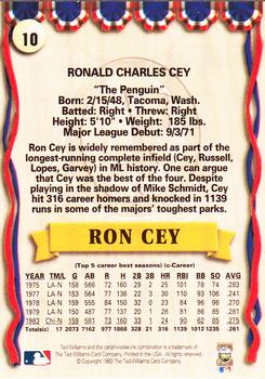 1993 Ted Williams #10 Ron Cey Back