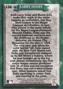 1993 Ted Williams #134 Larry Doby Back