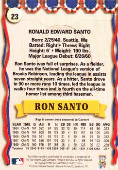 1993 Ted Williams #23 Ron Santo Back