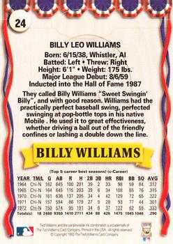 1993 Ted Williams #24 Billy Williams Back