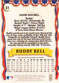 1993 Ted Williams #31 Buddy Bell Back