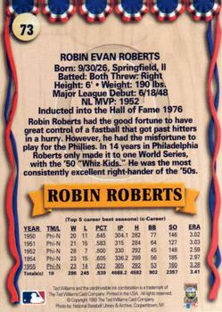1993 Ted Williams #73 Robin Roberts Back