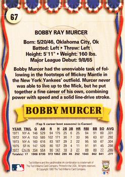 1993 Ted Williams #67 Bobby Murcer Back