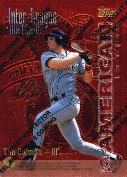 1997 Topps - Inter-League Match-Up Finest #ILM2 Mike Piazza / Tim Salmon Back