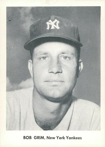 1957 Jay Publishing New York Yankees Picture Portfolio 5x7 #NNO Bob Grim Front