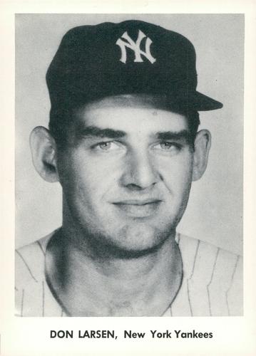 1957 Jay Publishing New York Yankees Picture Portfolio 5x7 #NNO Don Larsen Front