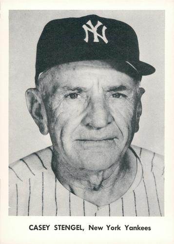1957 Jay Publishing New York Yankees Picture Portfolio 5x7 #NNO Casey Stengel Front