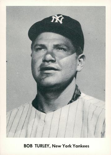 1957 Jay Publishing New York Yankees Picture Portfolio 5x7 #NNO Bob Turley Front